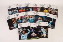 FOURTEEN MANCHESTER CITY HOME PROGRAMMES - SEASON 2018/19 to include; Manchester United,