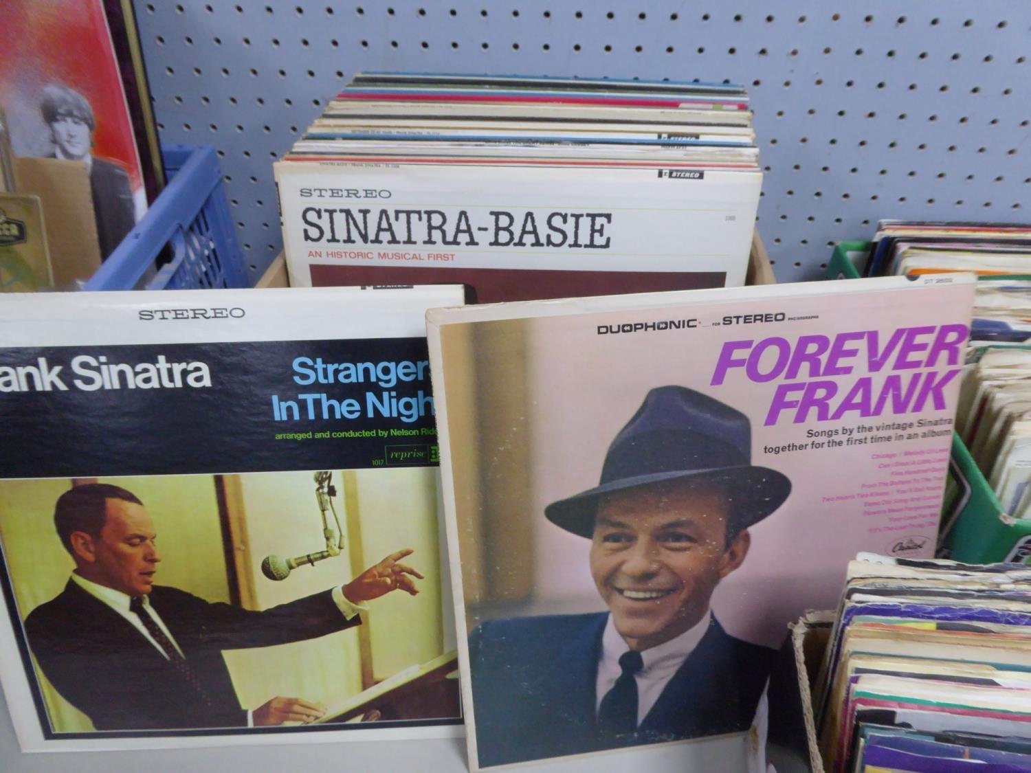 VINYL RECORDS. Frank Sinatra-Forever Frank, Capitol DT 2602. Together with various other albums a