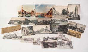 SET OF 7 EARLY 20th CENTURY BLACK AND WHITE PHOTOGRAPHIC POSTCARDS OF PARIS, 5 other old