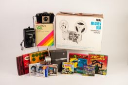 PRINZ 'MAGNON DUO', BOXED STANDARD AND SUPER EIGHT CINE PROJECTOR together with a SMALL SELECTION OF