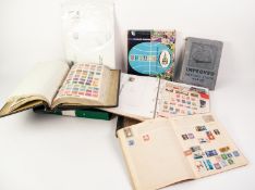 Large mixed lot in carton, containing various albums, United Nations folder, plus two old albums,