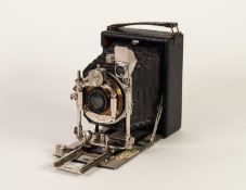 BUTCHER?S EXCELSIOR No:3 FOLDING BELLOWS PLATE CAMERA, with original card box, a/f