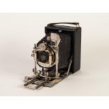 BUTCHER?S EXCELSIOR No:3 FOLDING BELLOWS PLATE CAMERA, with original card box, a/f