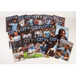 SIXTEEN MANCHESTER CITY HOME PROGRAMMES - SEASON 2013-14 to include; Manchester United, Bayern