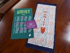 THREE 1970's /1980's UMIST MACHINE MADE CALENDARS AND OTHER TEXTILES VARIOUS