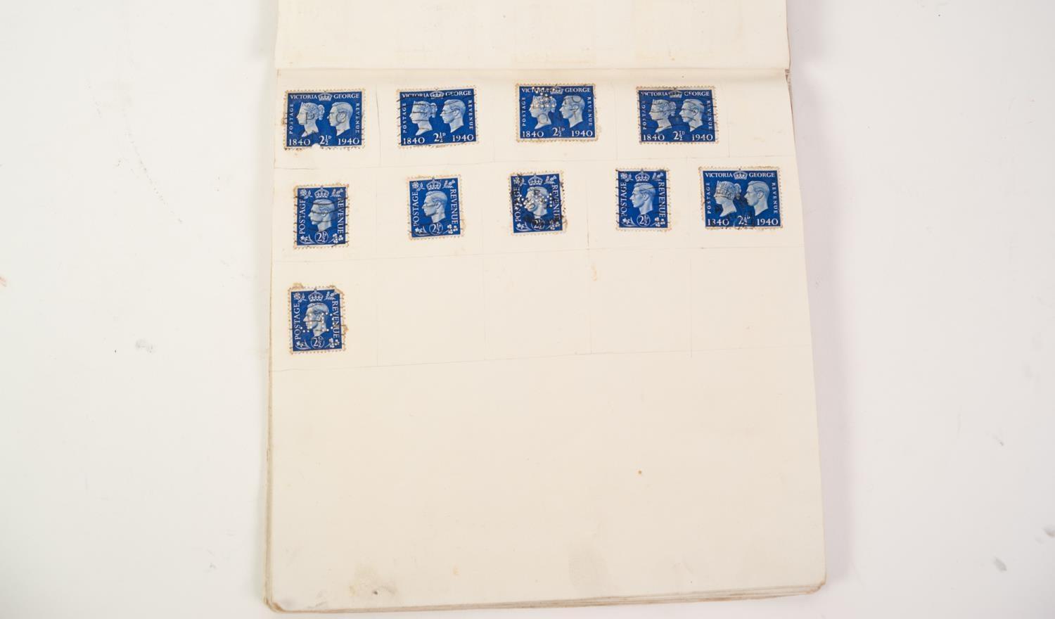 HOME-MADE ALBUM CONTAINING STAMPS OF GREAT BRITAIN - Image 3 of 3