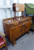 MAHOGANY SMALL SUTHERLAND TABLE ON BOBBIN LEGS