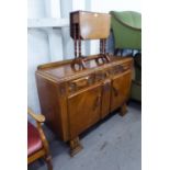 MAHOGANY SMALL SUTHERLAND TABLE ON BOBBIN LEGS