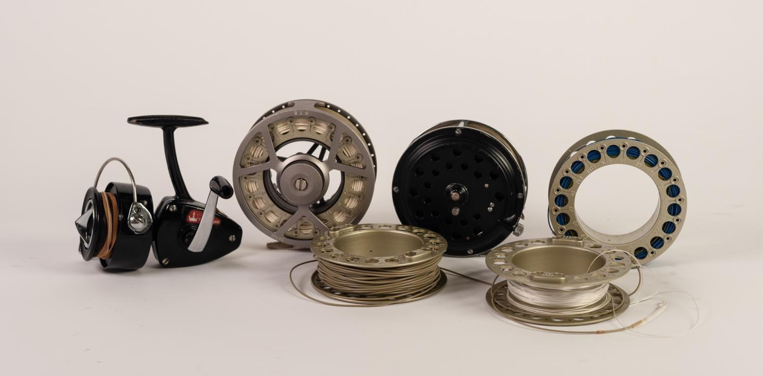 GREYS THREE SPOOL FLY FISHING REEL, together with an INTREPID PRINCE REGENT FISHING REEL, and an
