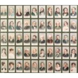 THREE FRAMED AND GLAZED SETS each of 50 John Payers and Wills Cigarette Cards respectively "