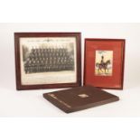 RAF AIR CREW CADETS No 4 RADIO SCHOOL GROUP PHOTOGRAPH, a CASHS COLLECTORS SILK of Jussar on