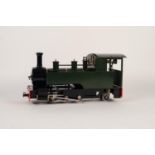 ACCUCRAFT MINT AND BOXED 'O' GAUGE LIVE STEAM LARGE SCALE 0-6-2 TANK LOCOMOTIVE, in green and