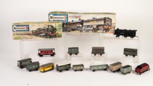 TWENTY FIVE MADE UP 'OO' SCALE PLASTIC KITS OF VANS AND WAGONS, seven various other items made up or