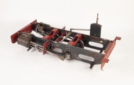 SCRATCH BUILT CHASSIS FOR A 3 1/2" GAUGE 0-4-0 LOCOMOTIVE with pistons, drive and running gear