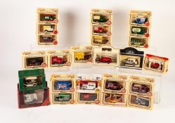 TWENTY FOUR LLEDO DAYS GONE AND ONE MODELS OF YESTERYEAR MINT AND BOXED DIE CAST VINTAGE VEHICLES,