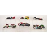 APPROXIMATELY FIFTY FIVE SMALL SCALE DIE CAST MODELS OF VINTAGE CARS AND VANS, mainly Oxford die