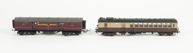 NU-CAST 'OO' GAUGE MADE UP MODEL OF A SENTINEL-CAMMEL RAILCAR, No. 602 in C.L.C. brown and cream