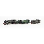 FOUR KIT BUILT 'OO' GAUGE PAINTED METAL MODELS OF TANK LOCOMOTIVES, viz 0-4-2 GWR No. 1436, 0-6-0