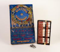 ELECTRIC SPEEDWAY GAME BY B.G.L., LONDON, CIRCA 1930s, paper clad wood base with battery powered