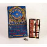 ELECTRIC SPEEDWAY GAME BY B.G.L., LONDON, CIRCA 1930s, paper clad wood base with battery powered