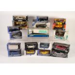 TWENTY EIGHT LATE 20th CENTURY MINT AND BOXED DIE CAST TOY VEHICLES, various makers to inlcude