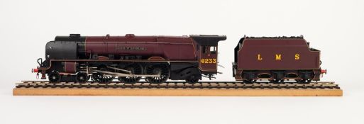 GOOD QUALITY KIT BUILT 'O' GAUGE TWO RAIL ELECTRIC DUCHESS CLASS 4-6-2 LOCOMOTIVE AND SIX WHEEL