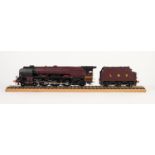 GOOD QUALITY KIT BUILT 'O' GAUGE TWO RAIL ELECTRIC DUCHESS CLASS 4-6-2 LOCOMOTIVE AND SIX WHEEL