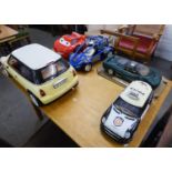 HE TAI TOYS, CHINA, VERY LARGE SCALE REMOTE CONTROL PLASTIC AND DIE CAST MODEL OF A MINI 3 DOOR