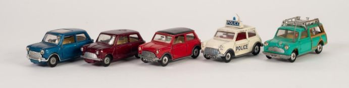 CORGI TOYS THREE EXAMPLES OF MINIS, circa 1960's, including; Countryman No. 485 but lacking surf