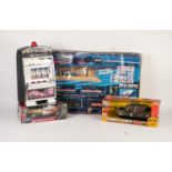 BOXED COMBAT FORCE BATTERY POWERED PLASTIC ARMY TANK with light and sound action; SIMILAR