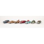 SIX CORGI TOYS SALOON CARS VARIOUS CIRCA LATE 1960's includes; Rover 2000 TC, model No. 275 with