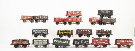 EIGHTEEN MAINLY 'SLATERS PLASTICARD' AND 'THREE AITCH' MADE UP AND WELL PAINTED 'O' GAUGE MODELS