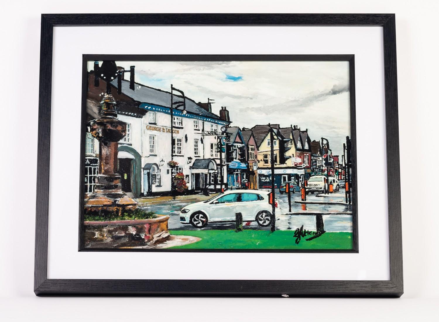 GARY ATKINSON (b.1977) ACRYLIC ON PAPER ?Cheadle Village? Signed 11? x 15? (28m x 38.1cm) C/R-good - Image 2 of 2