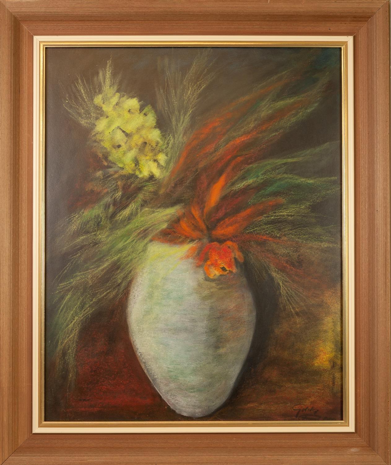 GOLDA ROSE (1921-2016) MIXED MEDIA ON BOARD Still life-?Summer Flowers I? Signed 24 ¼? x 19? (61.6cm - Image 2 of 2