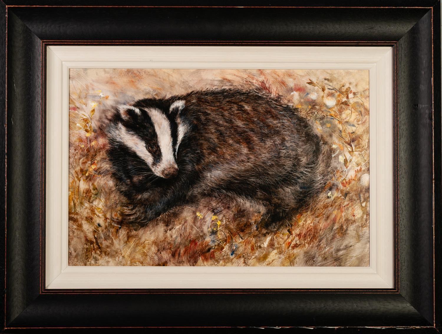 GARY BENFIELD (b.1965) ARTIST SIGNED LIMITED EDITION COLOUR PRINT ?Badger?s Rest, (45/195), no - Image 2 of 2