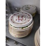 A SET OF 11 COALPORT CHINA CHRISTMAS PLATES, 12 ROYAL DOULTON CHRISTMAS PLATES AND 11 SPODE