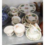 ROYAL ALBERT BONE CHINA 'BERKLEY' PATTERN PART TEA SERVICE