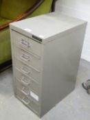 GREY METAL SMALL SIX TIER FILING DRAWER