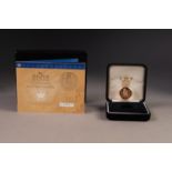 ROYAL MINT QUEEN ELIZABETH II GOLD PROOF FULL SOVEREIGN dated 2002, encapsulated and in plush
