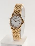 LADY?S RAYMOND WEIL, SWISS QUARTZ BRACELET WATCH, gold plated case and strap, quartz movement,