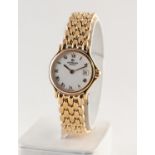 LADY?S RAYMOND WEIL, SWISS QUARTZ BRACELET WATCH, gold plated case and strap, quartz movement,