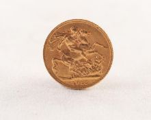 GEORGE V GOLD FULL SOVEREIGN, dated 1912 (EF)