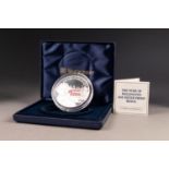 WESTMINSTER FIVE OUNCE SILVER PROOF 'THE DUKE OF WELLINGTON' MEDALLION,  obverse with bust and