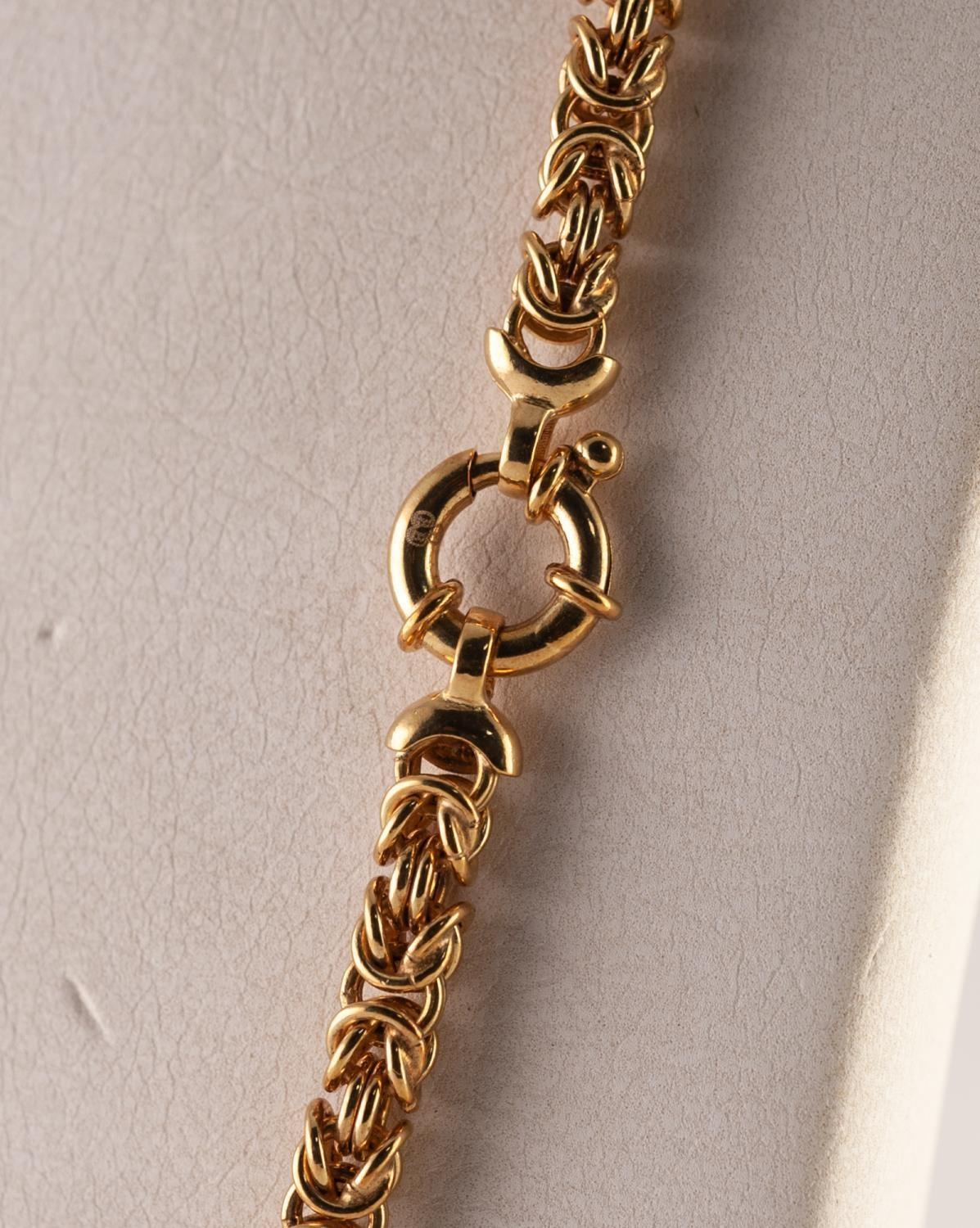 9ct GOLD MULTI-LINK ROPE CHAIN NECKLACE, with ring clasp, 23 1/2in (60cm) long, 25.6 gms - Image 3 of 3