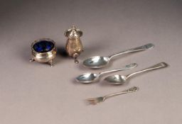 EDWARD VII CHILD?S SILVER SPOON, with bright cut handle, 6 ¼? (15.9cm) long, Sheffield 1907,