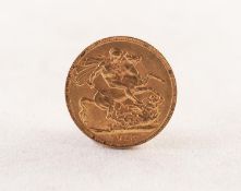 GEORGE V GOLD FULL SOVEREIGN, dated 1912 (VF)