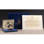 ROYAL MINT SILVER PROOF LIMITED EDITION COMMEMORATIVE MEDALLION 'INVESTITURE OF H.R.H. THE PRINCE OF