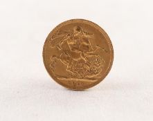 GEORGE V GOLD FULL SOVEREIGN, dated 1912 (VF)