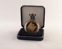 ROYAL MINT GOLD PLATED MEDALLION 'to commemorate the Centenary of the Opening of the Manchester Ship