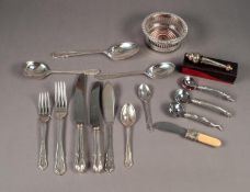SIXTY SEVEN PIECE TABLE SERVICE OF DUBARRY PATTERN ELECTROPLATED CUTLERY FOR SIX PERSONS,